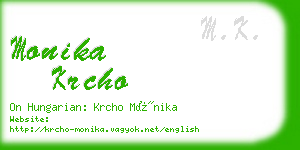 monika krcho business card